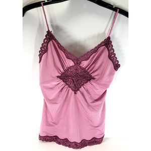 The Limited Camisole Cami Top Dusty Rose with Lace Trim Size XS NWT Vintage Y2K